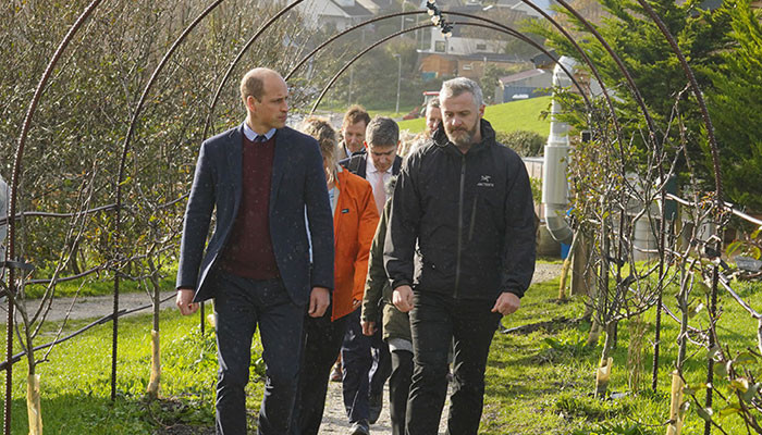 Prince William visits Cornwall for first time since taking on his new role