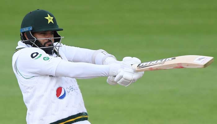 Azhar Ali hit by ball on head during training session