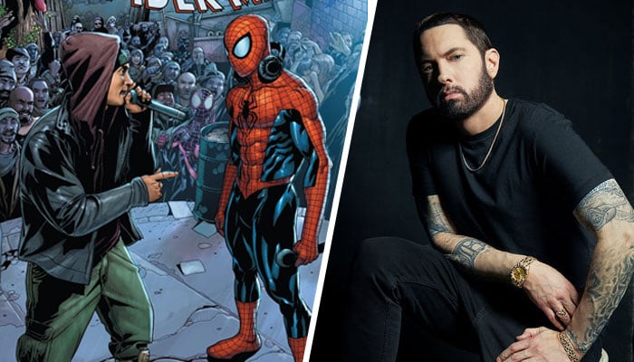 Marvel features Eminem in Spider-Man’s limited edition comic book cover