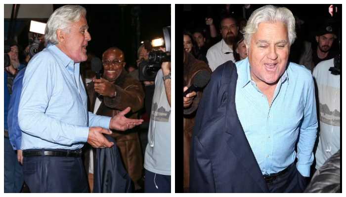 Comedian Jay Leno makes first public appearance since terrifying accident