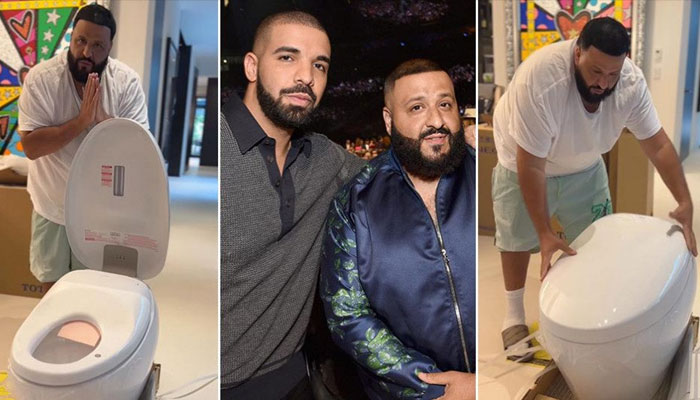 Best gift ever: Drake surprised DJ Khaled with toilets amid 47th birthday