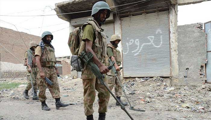 Pakistan Army soldiers conduct search operation in this file photo. — ISPR/File