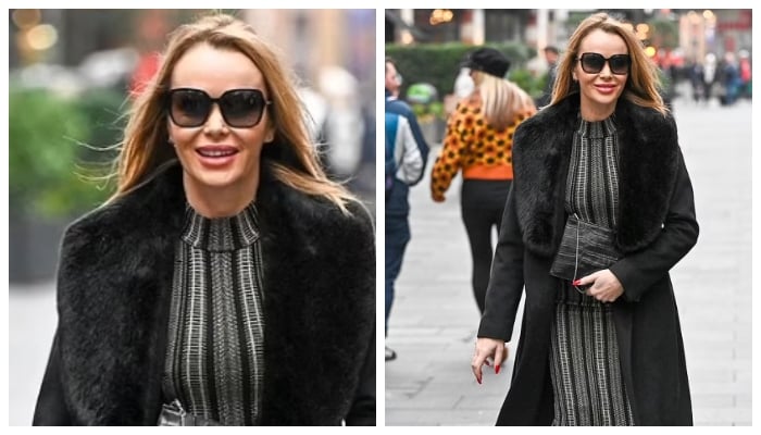 Amanda Holden looks chic yet elegant as she steps out in London