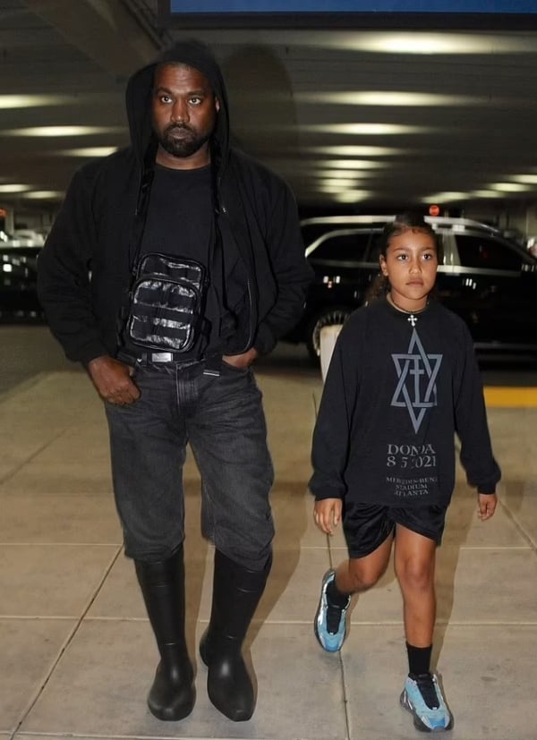 Kanye West takes daughter North to shopping after finalizing Kim Kardashian divorce