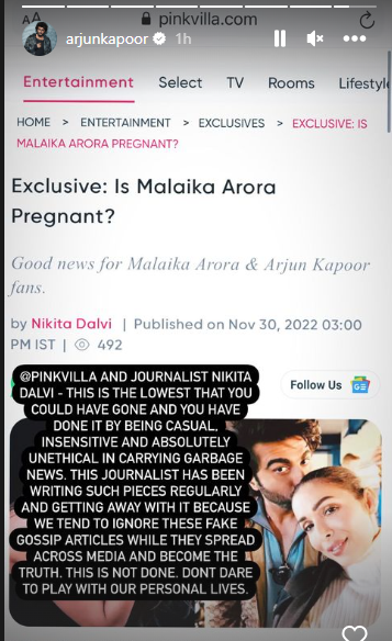 Malaika Arora, Arjun Kapoor slam pregnancy rumours, call it absolutely unethical