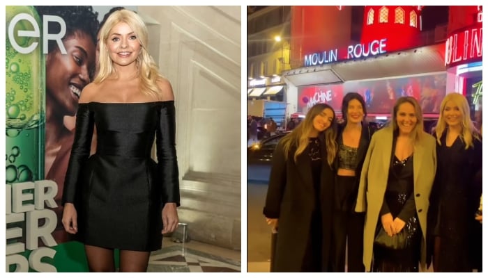Holly Willoughby parties with pals as she shares a glimpse of her flying visit