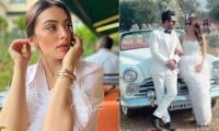 Hansika Motwani, Sohael Khaturiya Oozes Charm In White Outfits At Their Pre-wedding Party  