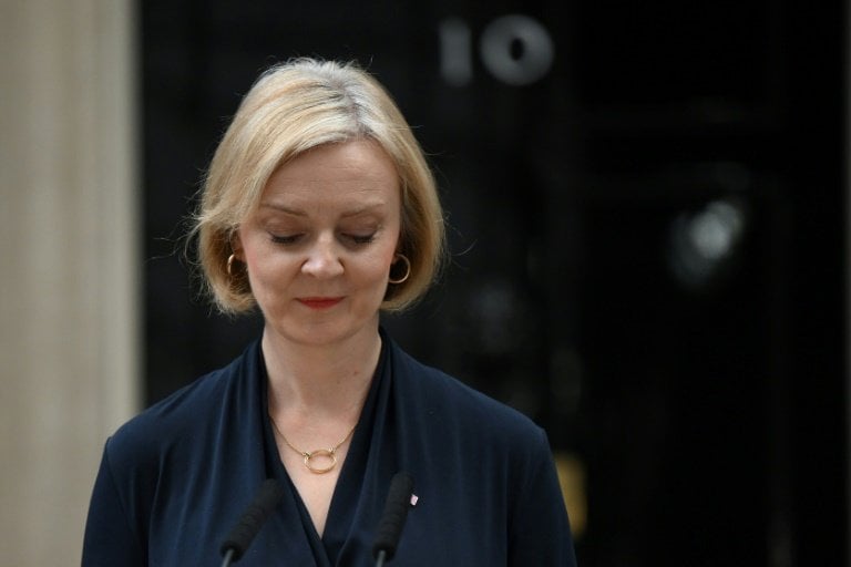 Liz Truss lasted 44 days as UK prime minister before resigning amid economic crisis. — AFP