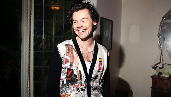 Harry Styles cheers for England’s World Cup victory against Senegal