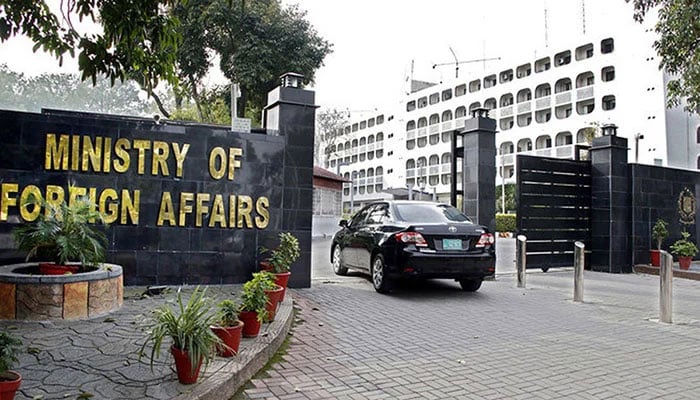An outside view of the Ministry of Foreign Affairs in Islamabad. — Online/File