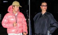 Hailey Bieber, Justin Bieber rock winter glam look on date night in New York City 