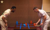 VIDEO: Shan Masood, Harry Brook play flip tic-tac-toe