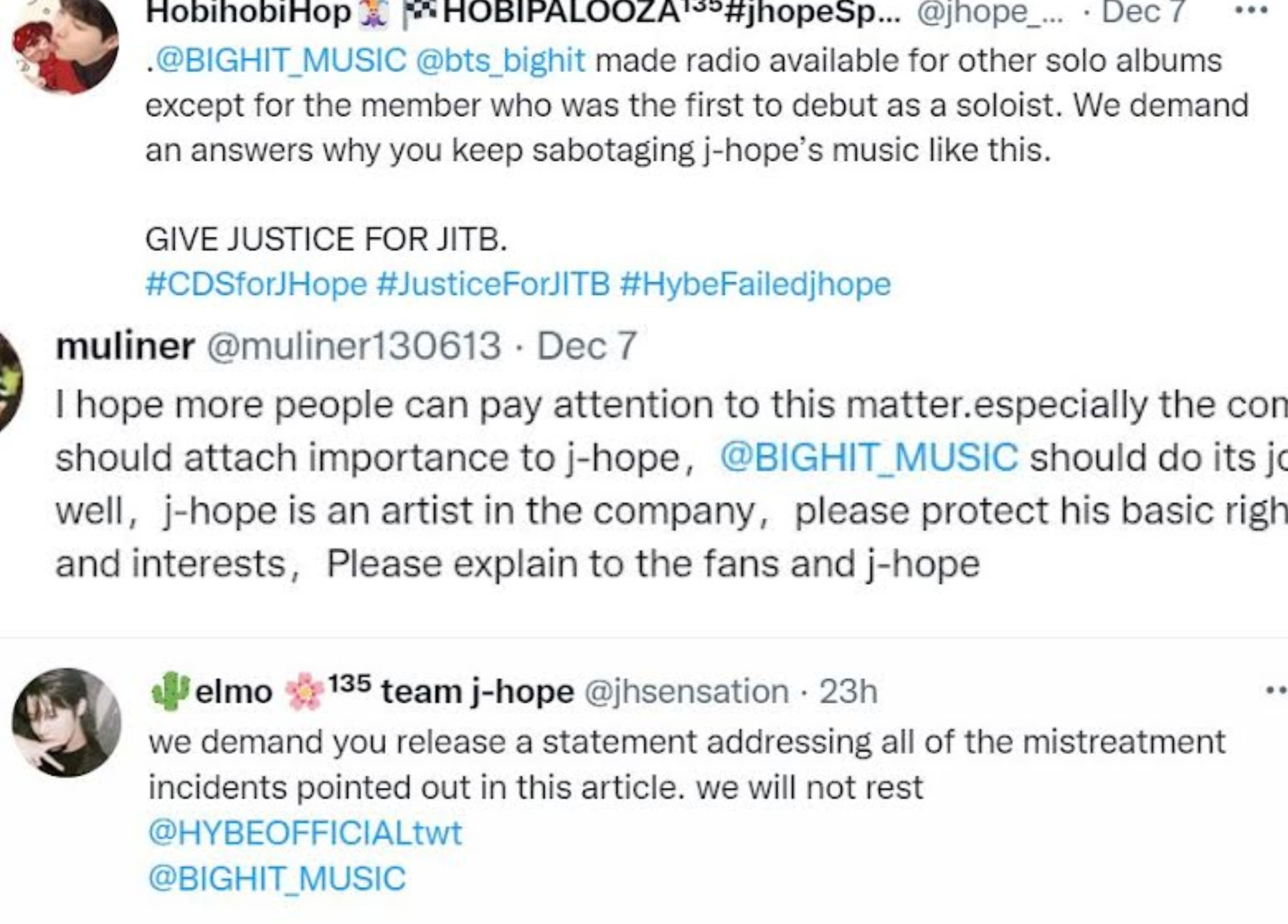 BTS ARMY raise concern over alleged mistreatment of J-Hope by HYBE