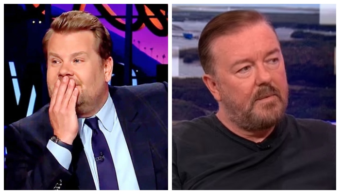 James Corden directly apologises to Ricky Gervais after joke-stealing scandal
