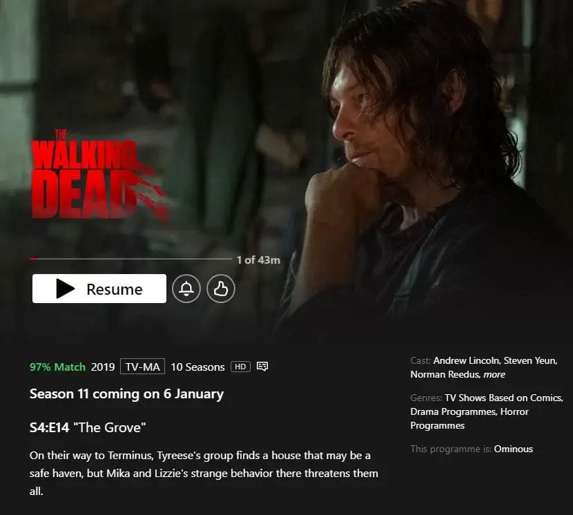 Netflixs The Walking Dead ले रिलीज मिति पुष्टि गर्यो