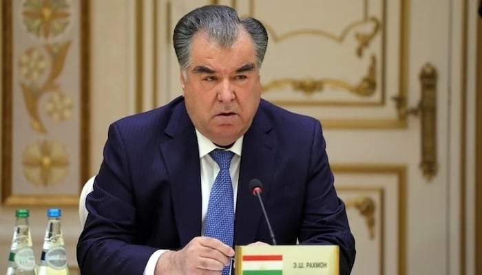 Tajikistan President Emomali Rahmon. - Courtesy Radio Pakistan