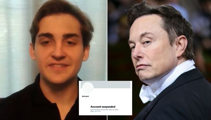 Jack Sweeney who attracted attention with his Twitter account that tracks the movements of the billionaires plane (l), billionaire Twitter boss Elon Musk (r).— Twitter, CNN