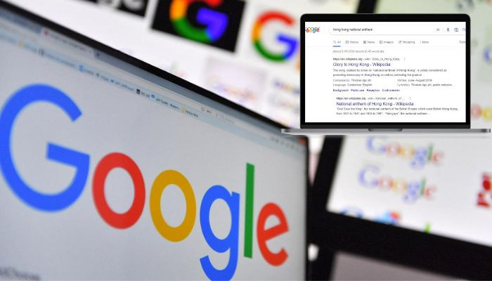 Google mengatakan tidak mengubah hasil pencarian setelah baris lagu Hong Kong