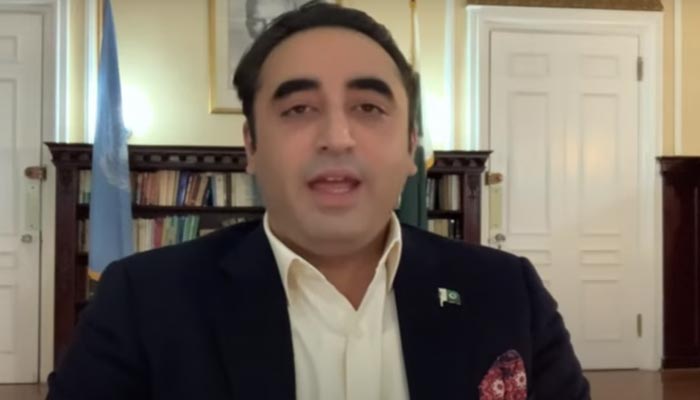 Foreign Minister Bilawal Bhutto Zardari speaking during an interview on December 15, 2022. — YouTube screengrab/ PBS NewsHour