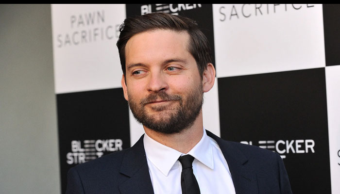 Tobey Maguire steps out in a rare appearance with daughter Ruby at Babylon premiere