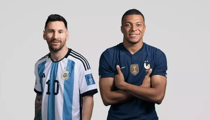 Frances Kylian Mbappe (right) and Argentinas Lionel Messi will face each other in the 2022 World Cup final.— FIFA