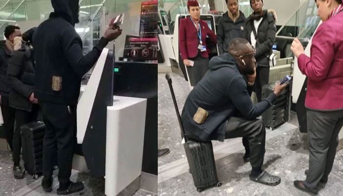 Stormzy argues with airport staff after ‘passport issue’ before flight to Qatar