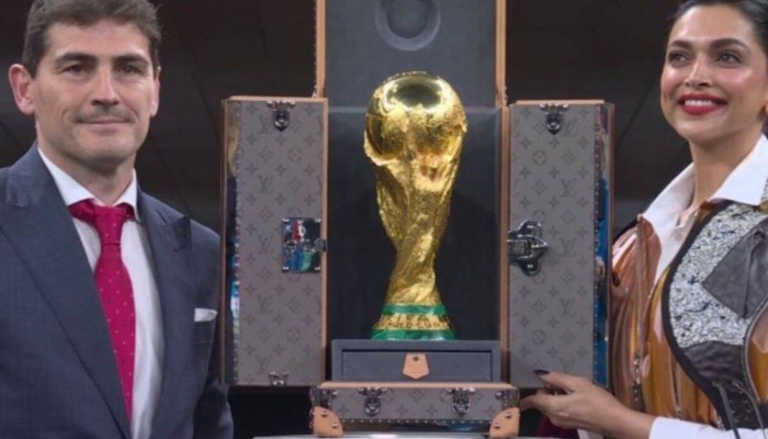 Deepika Padukone unveils FIFA World Cup 2022 trophy: Watch