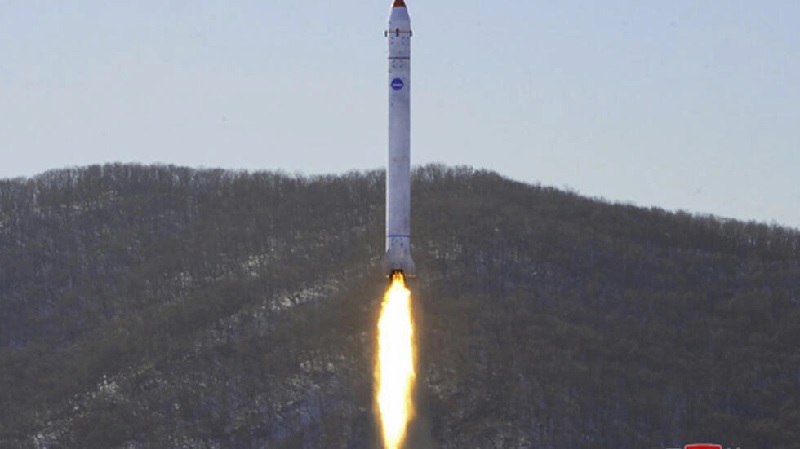 North Korea said it conducted over the weekend an important final-stage test for the development of a reconnaisance satellite.— AFP