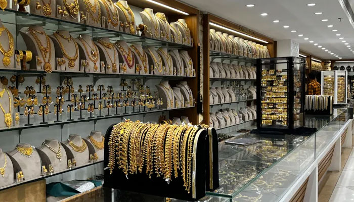 A photo of a jewellery shop in Kerala, India. — AFP/File