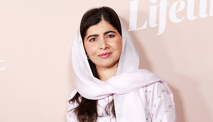 In this file photo taken on September 29, 2022, Pakistani education activist Malala Yousafzai arrives for the Variety Power of Women event at the Wallis Annenberg Center for the Performing Arts in Beverly Hills, California. — AFP