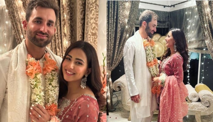 Ushna Shah got engaged to Hamza Amin