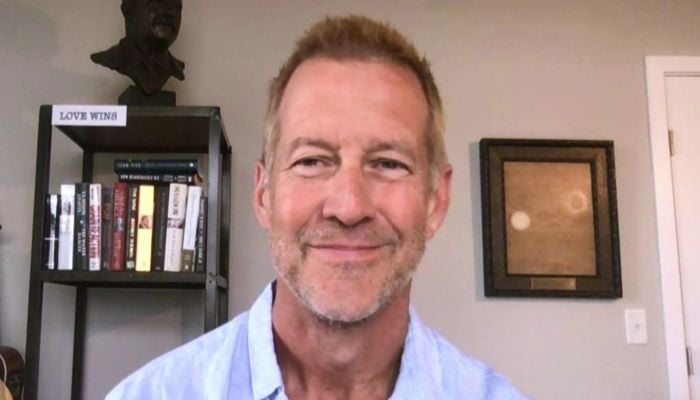 James Denton talks about working with his son in Perfect Harmony