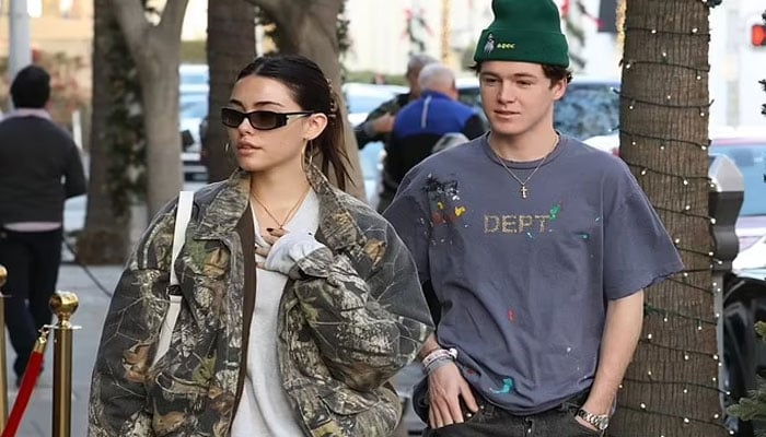 Madison Beer bundles up in style as she steps out with boyfriend Nick Austin