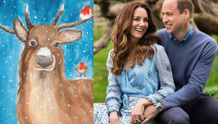 Kate Middleton y el príncipe William revelaron la obra maestra del príncipe George para Navidad