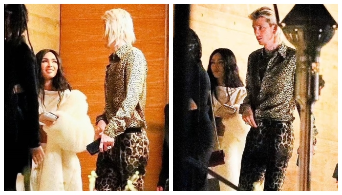 Megan Fox, Machine Gun Kelly turn heads as they headed out to celebrate Christmas Eve