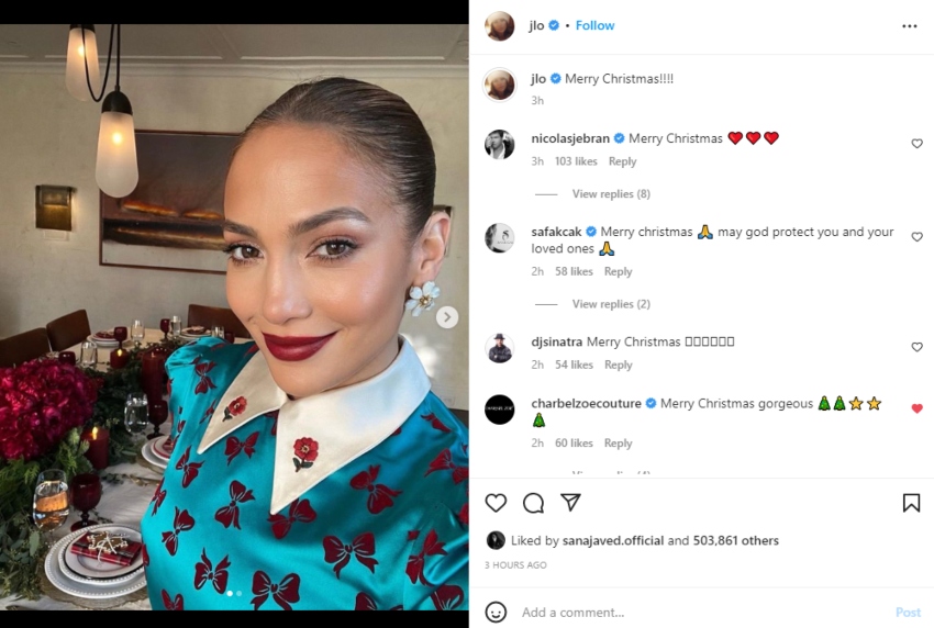 Jennifer Lopez gives fans glimpse into her Christmas décor, see pics