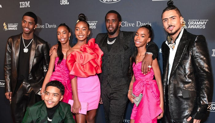 Sean ‘Diddy’ Combs celebrates holidays surrounded by children, shows new-born daughter first time