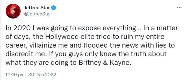 Jeffree Star shares shocking revelations about Britney Spears and Kanye West