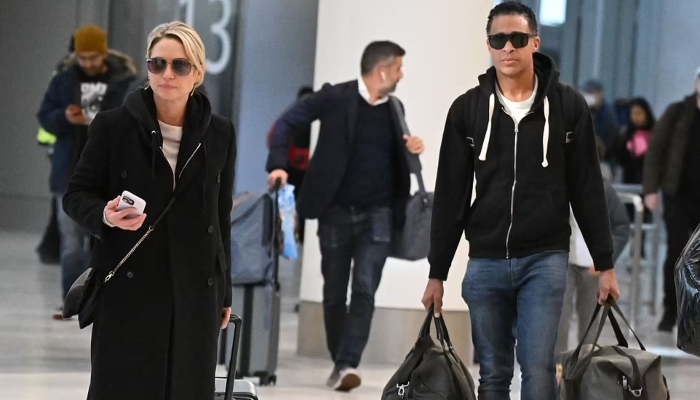 T.J. Holmes and Amy Robach spotted at airport, post their steamy Miami getaway
