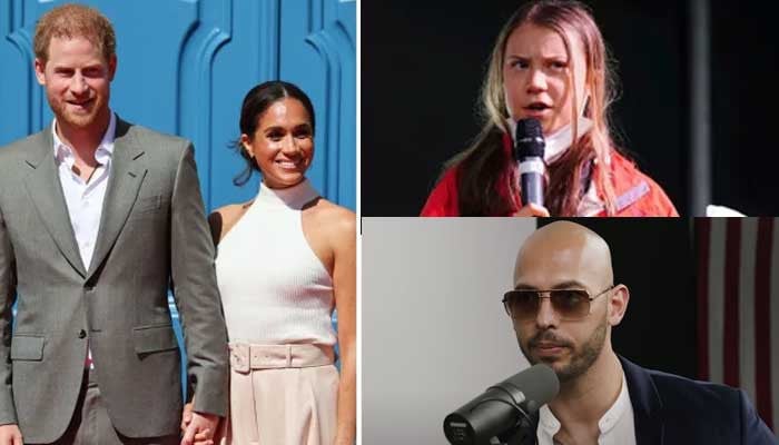 El príncipe Harry y Meghan Markle elogian a Greta Thunberg en medio de su enemistad con Andrew Tate