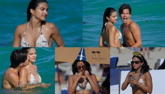 Camila Mendes spent a steamy New Year with YouTuber Rudy Mancuso at Miami beach