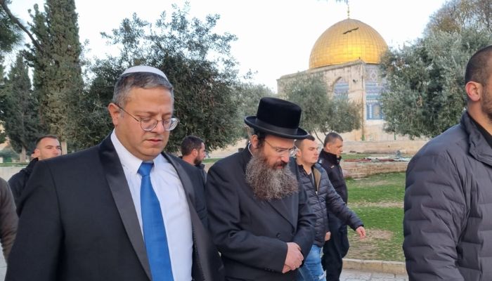 Israels extreme-right new national security minister Itamar Ben-Gvir visits Jerusalems super-sensitive Al-Aqsa mosque compound.— Twitter/@itamarbengvir