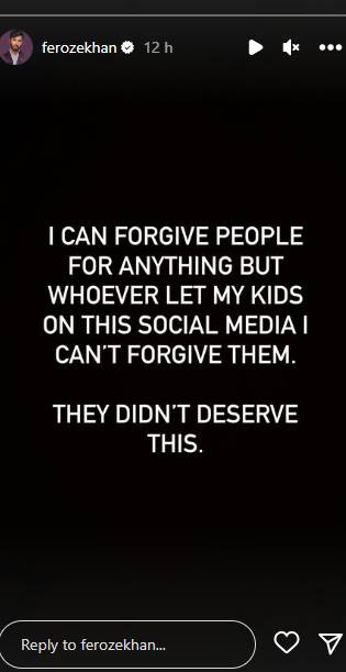Feroze Khan ‘won’t’ forgive people who post his childrens photos on social media