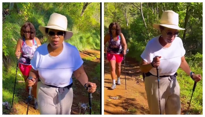 Oprah Winfrey takes another hiking trip with pal Gayle King