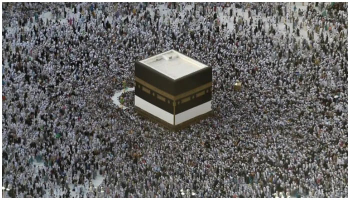 Pilgrims make a Tawaaf around the Holy Kaaba during Hajj at the Grand Mosque in Mecca, Saudi Arabia. — AFP/Files