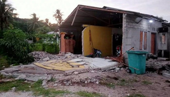 The earthquake damaged houses in the Tanimbar islands in Maluku. — BNPB/AFP