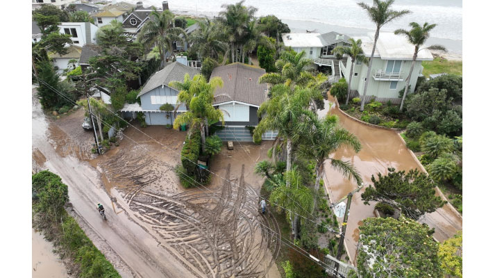 Kourtney Kardashian, Travis Barker’s beach house hit by raging storm flood