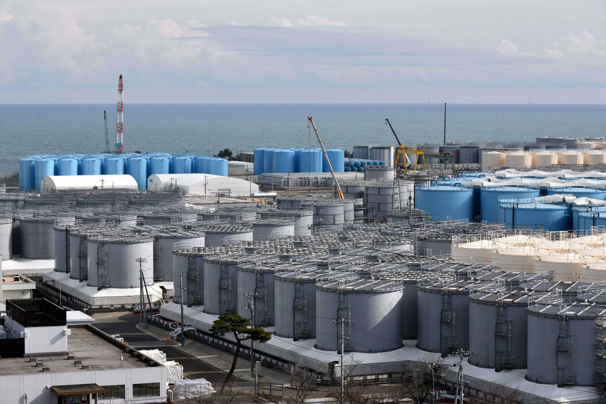 Storage tanks for contaminated water at the Fukushima No 1 nuclear power plant in Okuma, Fukushima, in February 2020. — AFP/File