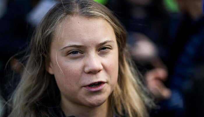 This photo shows Swedish climate activist Greta Thunberg prior to taking part in a ‘Fridays for Future’ movement protest in Stockholm, Sweden, September 9, 2022 — AFP