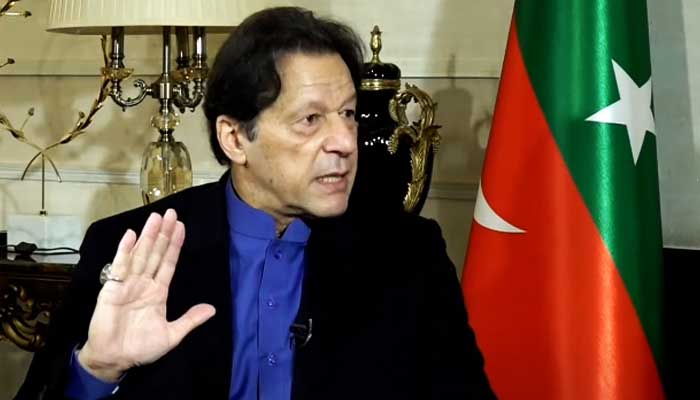Pakistan Tehreek-e-Insaf (PTI) Chairman Imran Khan. — Screengrab via YouTube/Hum News Live